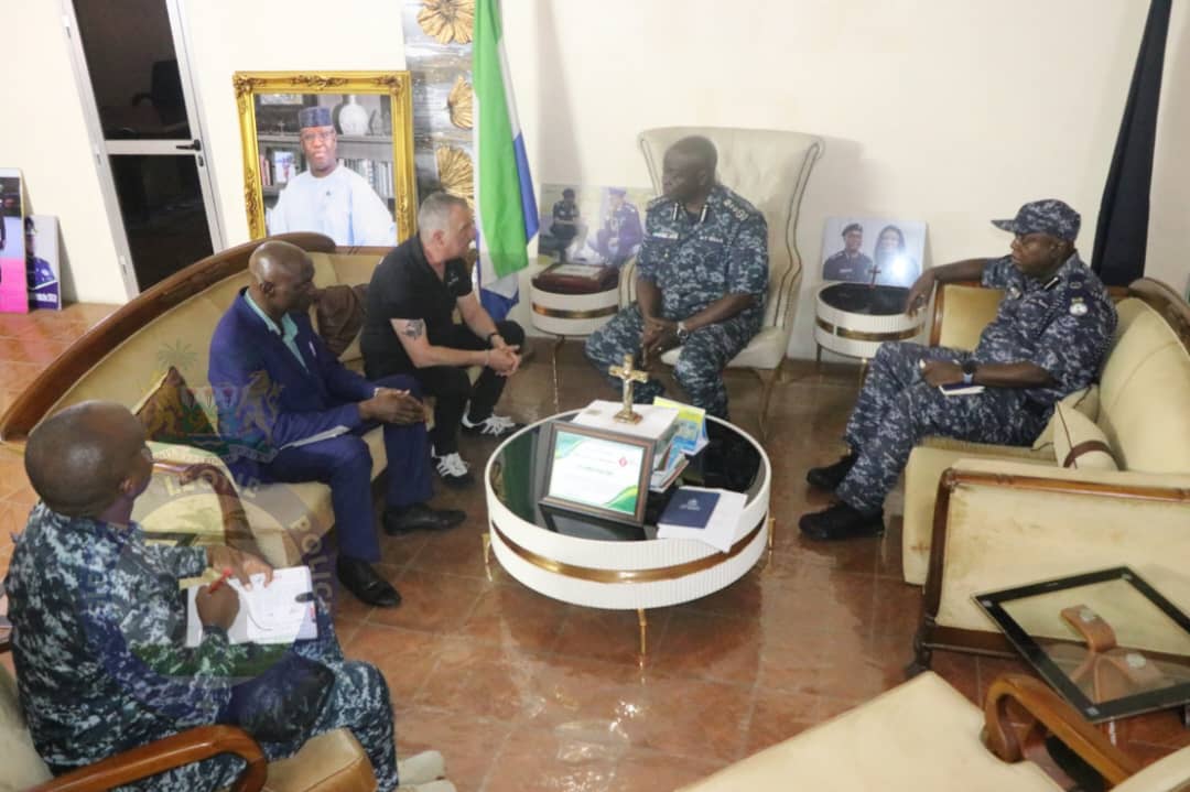 INTERPOL Expert Pays Courtesy Call on IGP Sellu
