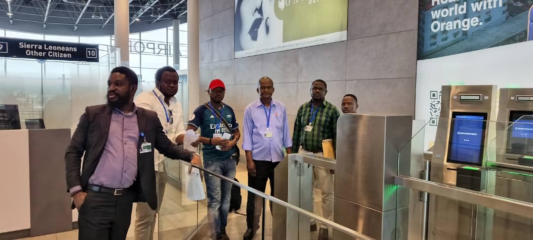 Audit Committee of the Sierra Leone Immigration Department Inspects Freetown International Airport.