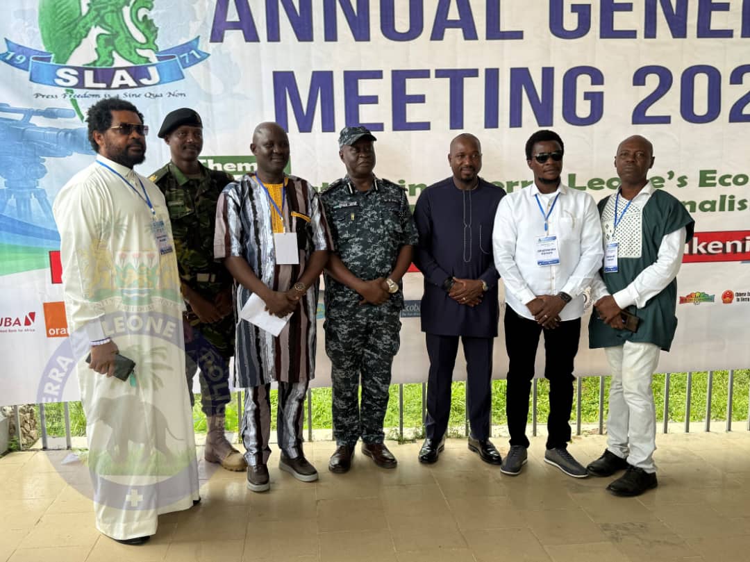 IGP SELLU DELIVERS GOODWILL MESSAGE AT SLAJ AGM IN MAKENI