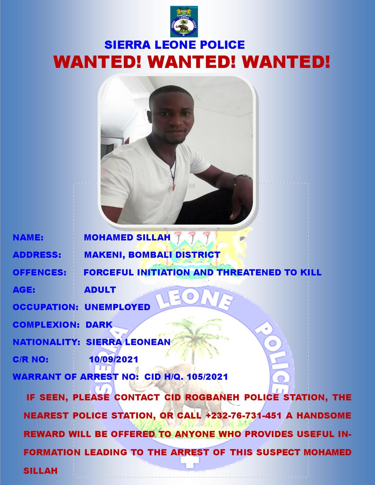 Wanted: WANTED NOTICE 02
