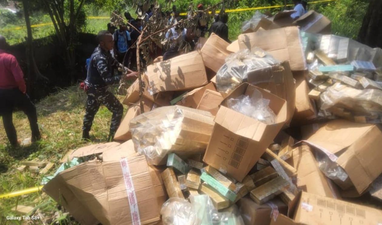 Report of seized-drugs destruction exercise at TOCU HQ, Hastings