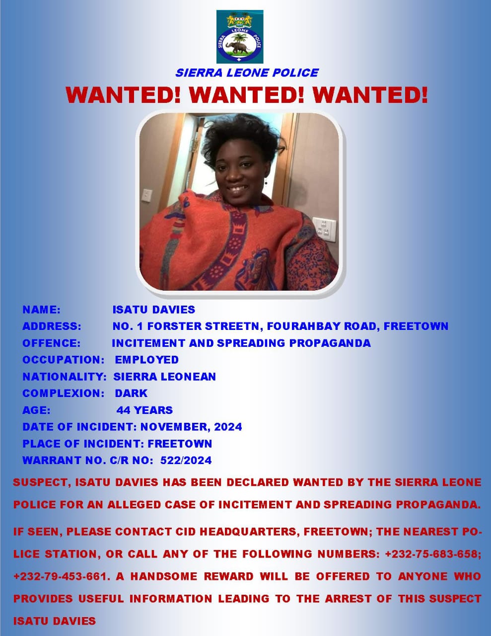Wanted: WANTED NOTICE 08