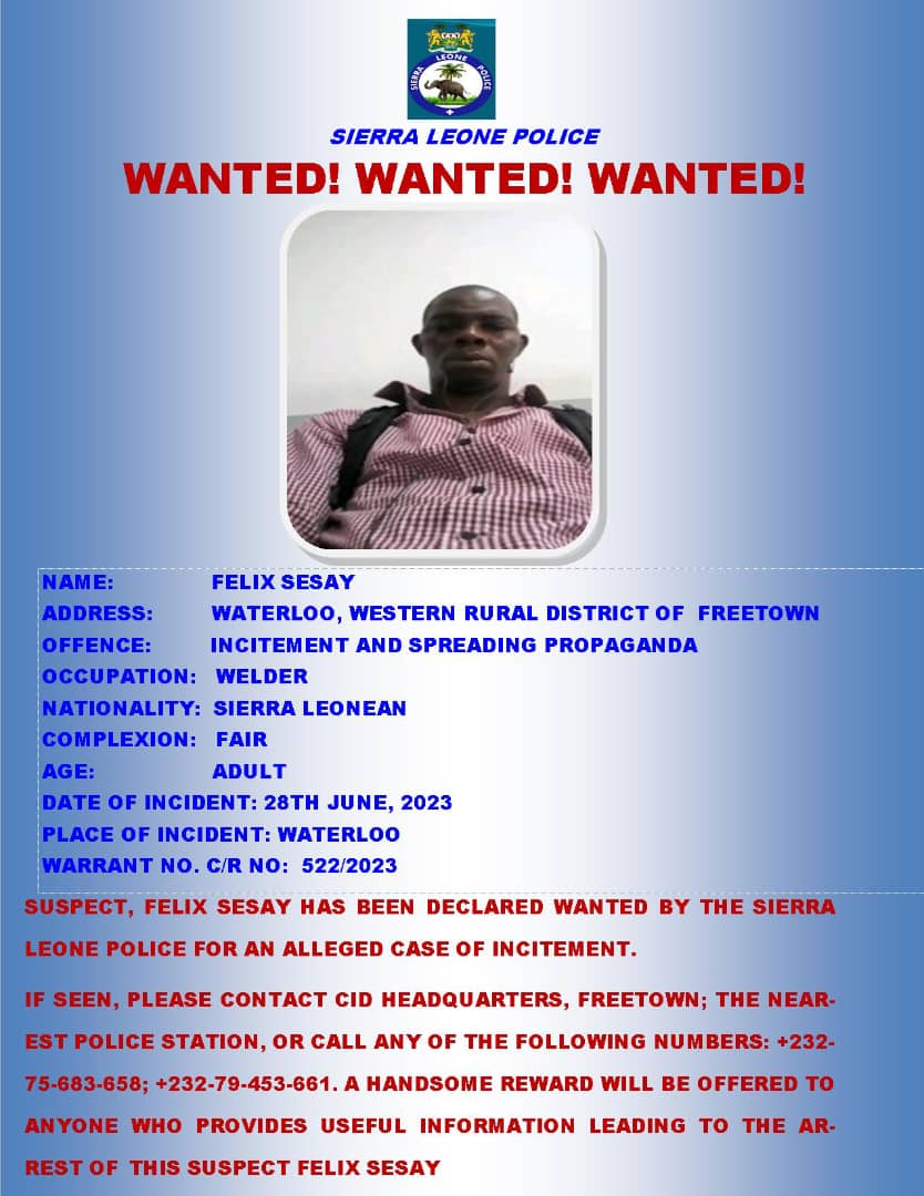Wanted: WANTED NOTICE 07