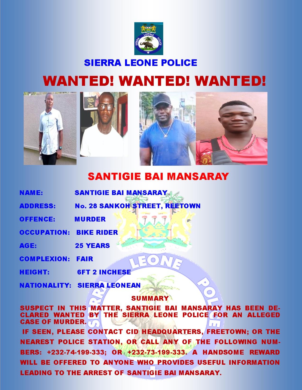 Wanted: WANTED NOTICE 01